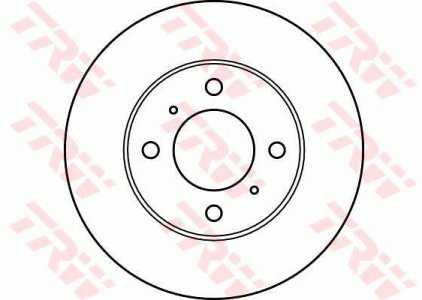 Tarcza hamulcowa TRW DF4022 MB699283