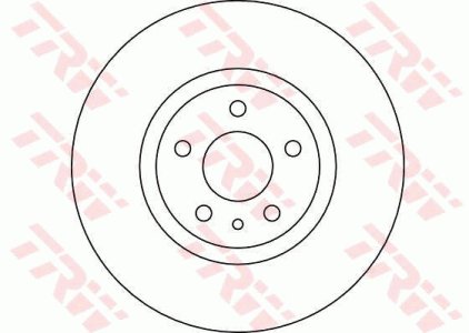 Tarcza hamulcowa TRW DF4025 60658567