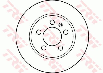 Tarcza hamulcowa TRW DF4065 8L0615601