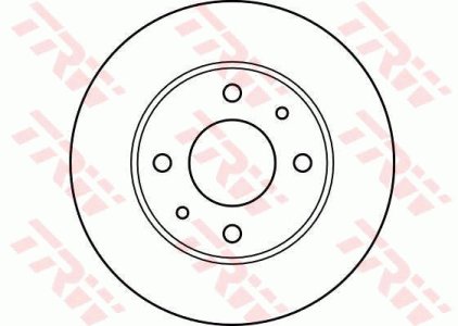Tarcza hamulcowa TRW DF2576 4020658A00