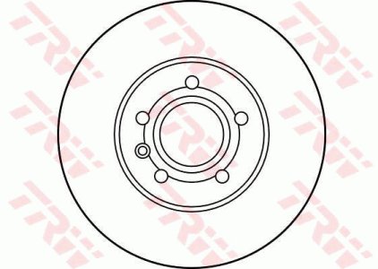 Tarcza hamulcowa TRW DF2776 7M0615301G