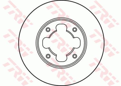 Tarcza hamulcowa TRW DF2689 725431150