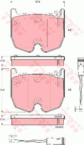 Klocki hamulcowe TRW GDB1599 34207120