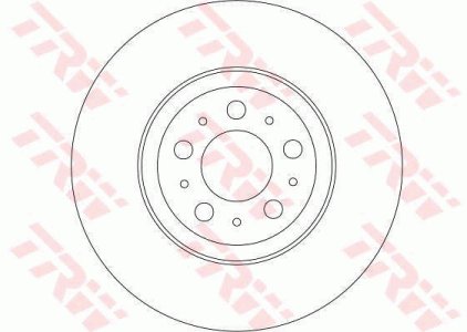 Tarcza hamulcowa TRW DF4339 30636074