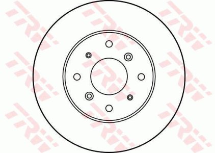 Tarcza hamulcowa TRW DF1811 GBD90801