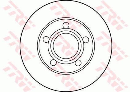 Tarcza hamulcowa TRW DF2651 4A0615601A