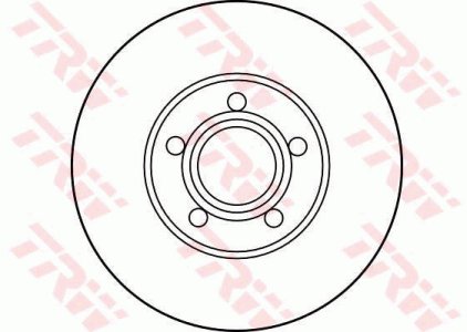 Tarcza hamulcowa TRW DF2652 4A0615301C