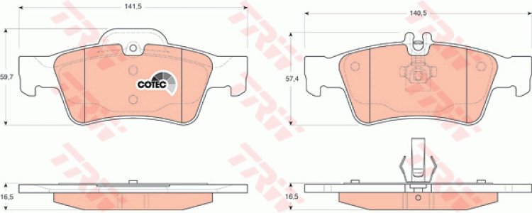 Klocki hamulcowe TRW GDB1546 23334165
