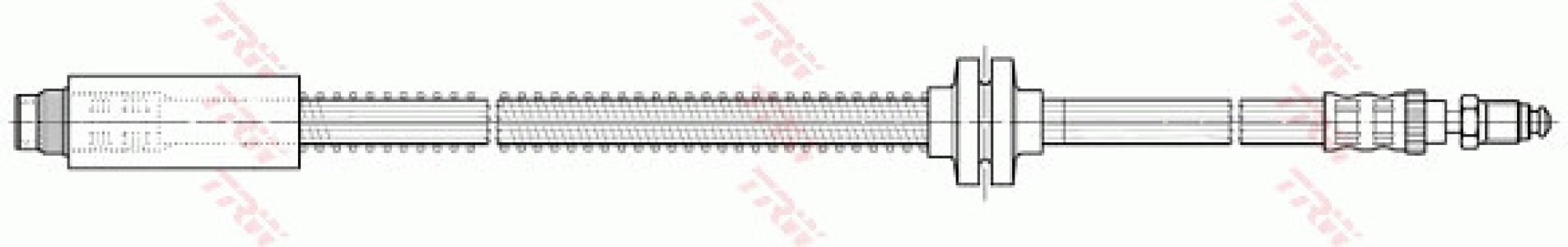 Przewód hamulcowy giętki TRW PHB371 480682