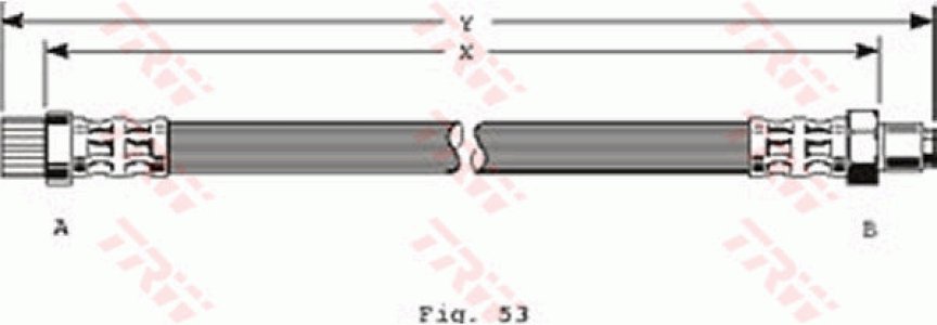 Przewód hamulcowy giętki TRW PHB372 480685