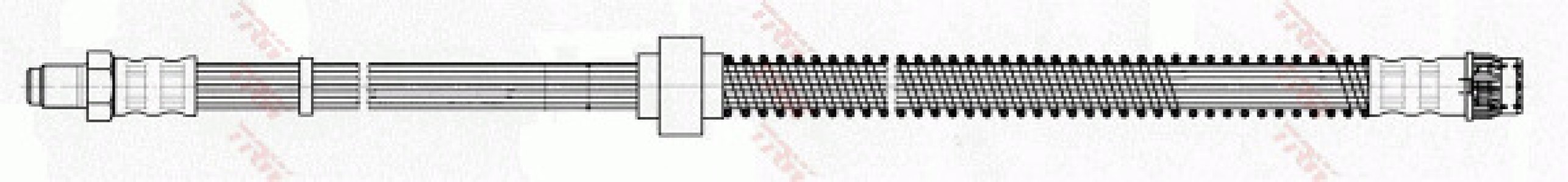 Przewód hamulcowy giętki TRW PHB373 480683