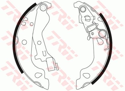 Szczęki hamulcowe TRW GS8686 9948372