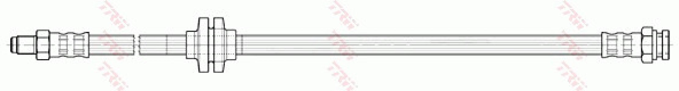 Przewód hamulcowy giętki TRW PHB224 82407928