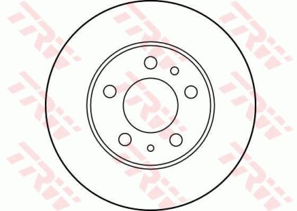 Tarcza hamulcowa TRW DF1687 1228153