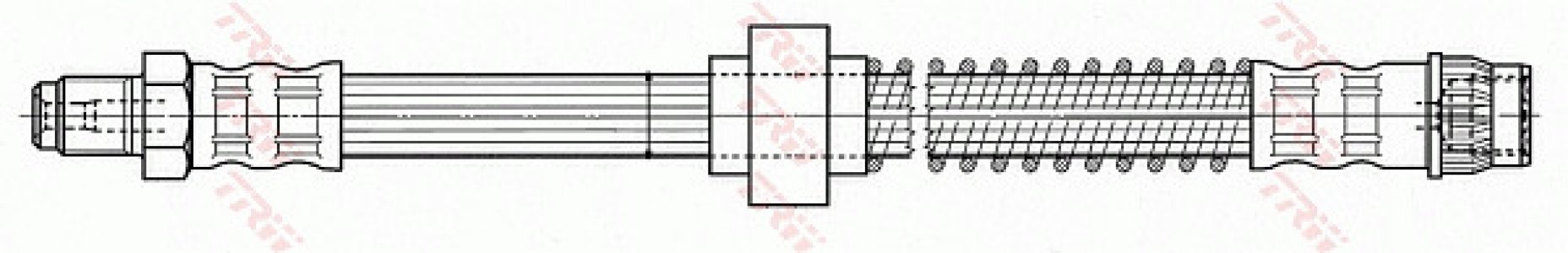 Przewód hamulcowy giętki TRW PHB433 4806A9