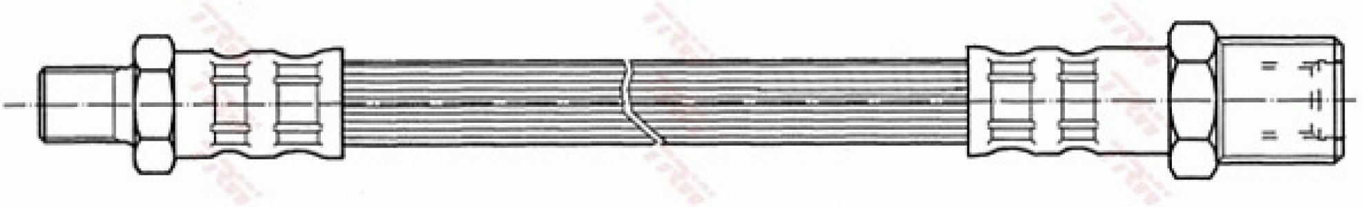 Przewód hamulcowy giętki TRW PHB436 1071939