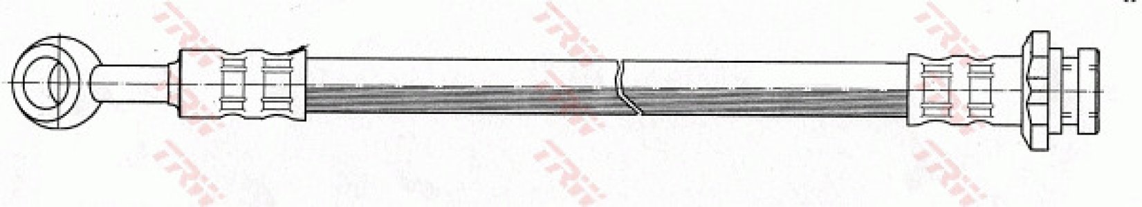 Przewód hamulcowy giętki TRW PHD200 462105F200