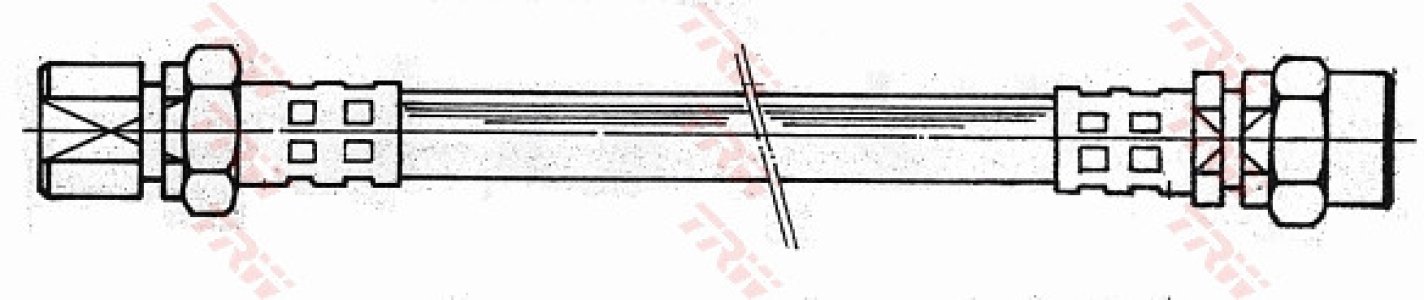 Przewód hamulcowy giętki TRW PHA228 562342