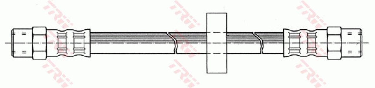 Przewód hamulcowy giętki TRW PHA238 443611755