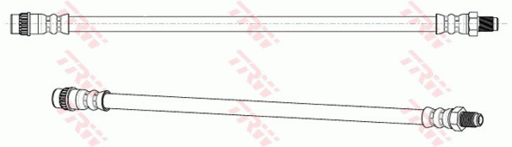 Przewód hamulcowy giętki TRW PHA243 7700308909
