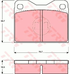 Klocki hamulcowe TRW GDB279 20260185