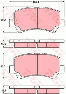 Klocki hamulcowe TRW GDB3221 23662150