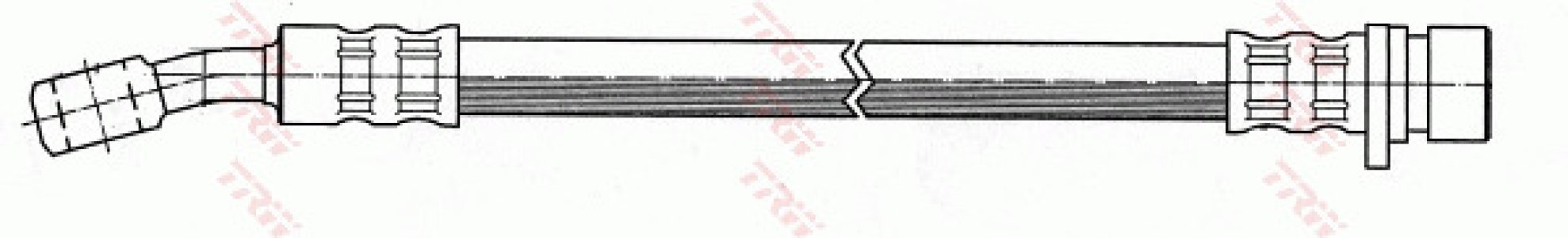 Przewód hamulcowy giętki TRW PHD259 46431SM4934