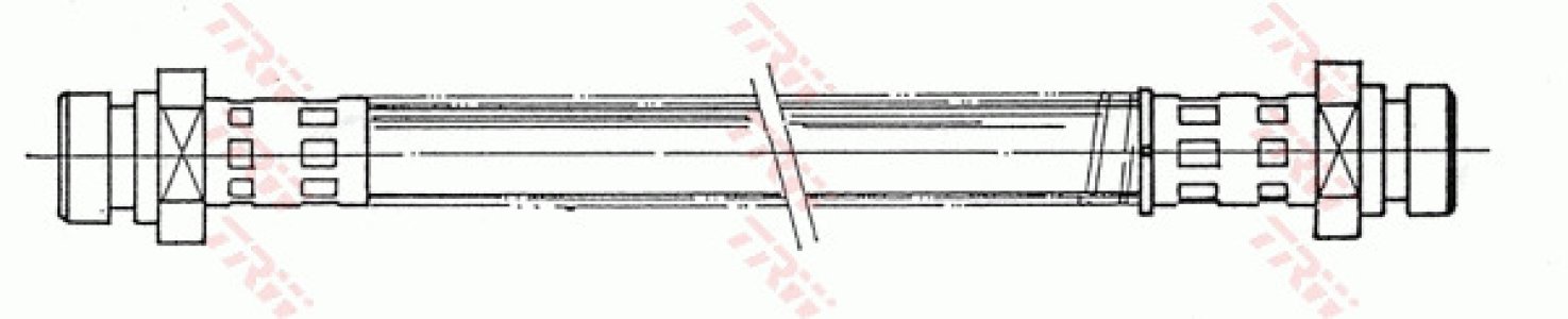 Przewód hamulcowy giętki TRW PHA134 MB238169