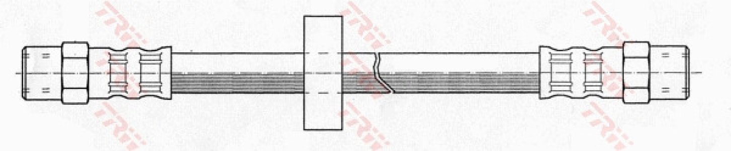 Przewód hamulcowy giętki TRW PHA106 433611775A