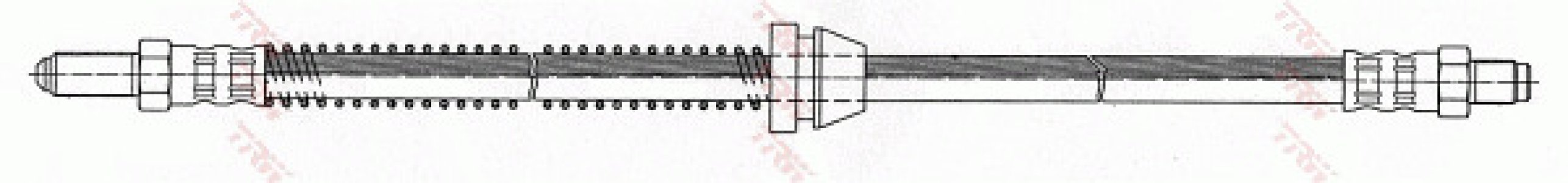 Przewód hamulcowy giętki TRW PHC223 1666460