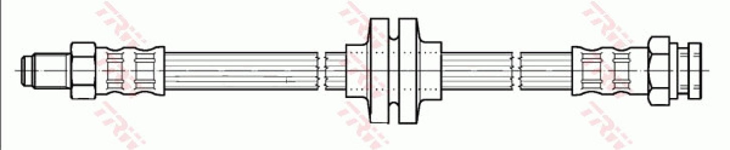 Przewód hamulcowy giętki TRW PHB391 46454474