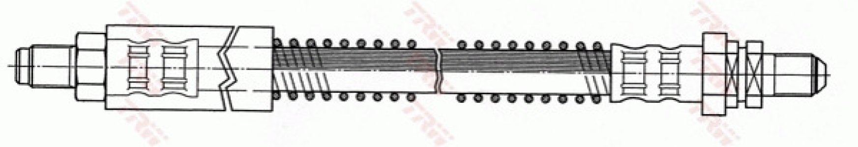 Przewód hamulcowy giętki TRW PHC295 1011293