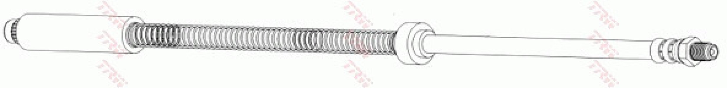 Przewód hamulcowy giętki TRW PHB288 480662