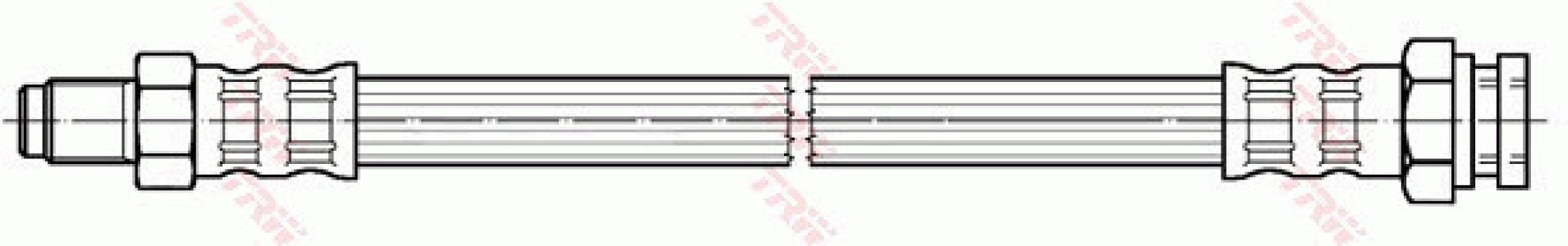 Przewód hamulcowy giętki TRW PHB289 54338600