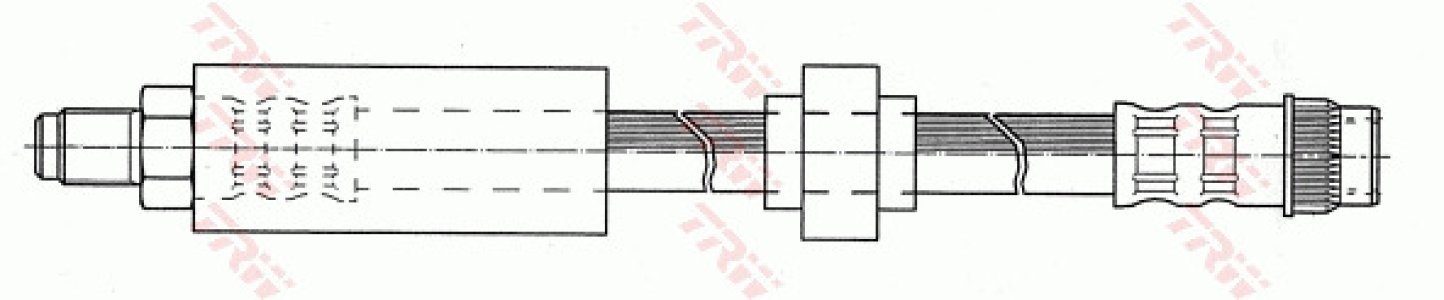 Przewód hamulcowy giętki TRW PHB303 7700834731