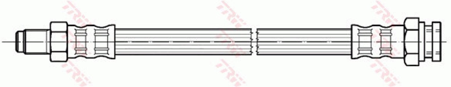 Przewód hamulcowy giętki TRW PHB307 481633