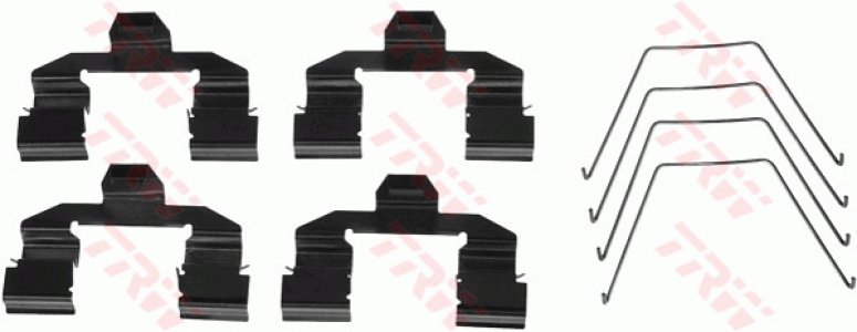 Zestaw montażowy klocków hamulcowych TRW PFK471 126160600
