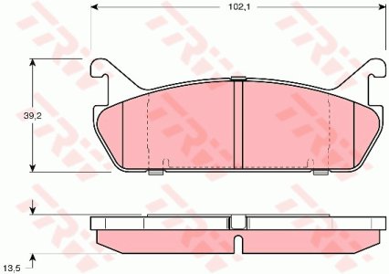 Klocki hamulcowe TRW GDB887 21559115