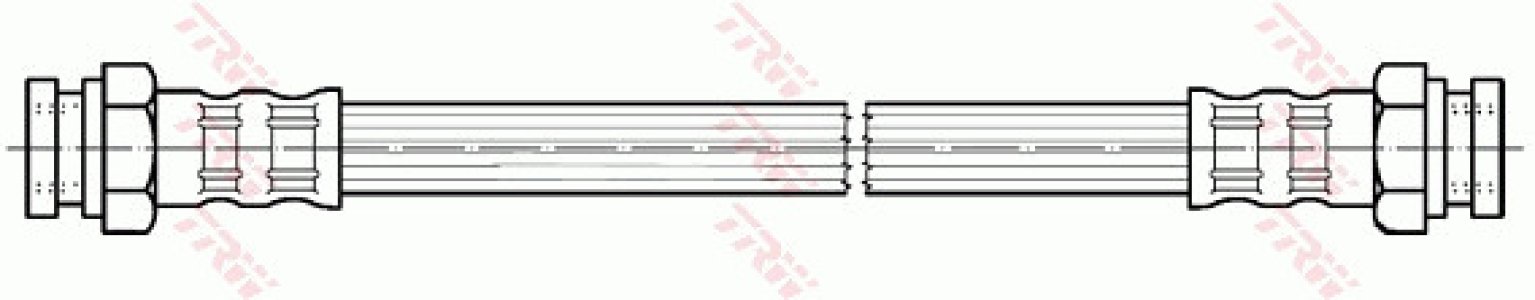 Przewód hamulcowy giętki TRW PHA354 6K9611776