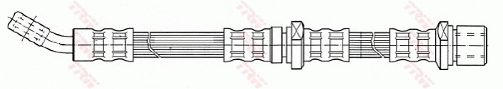 Przewód hamulcowy giętki TRW PHD443 26550FC030