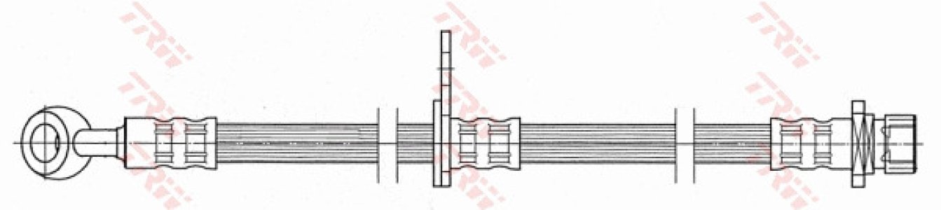 Przewód hamulcowy giętki TRW PHD449 46431A1AE01