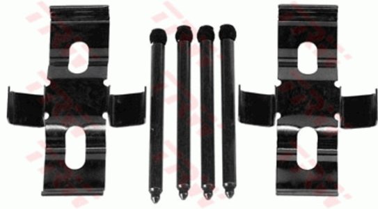 Zestaw montażowy klocków hamulcowych TRW PFK445 1131248
