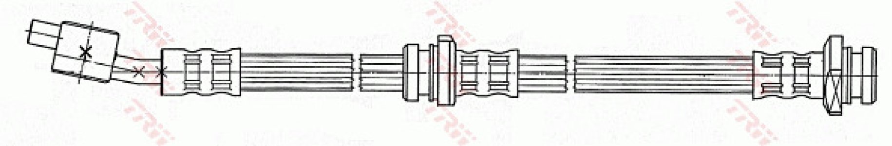 Przewód hamulcowy giętki TRW PHD480 462105M400