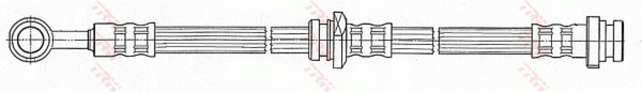 Przewód hamulcowy giętki TRW PHD483 462115M316
