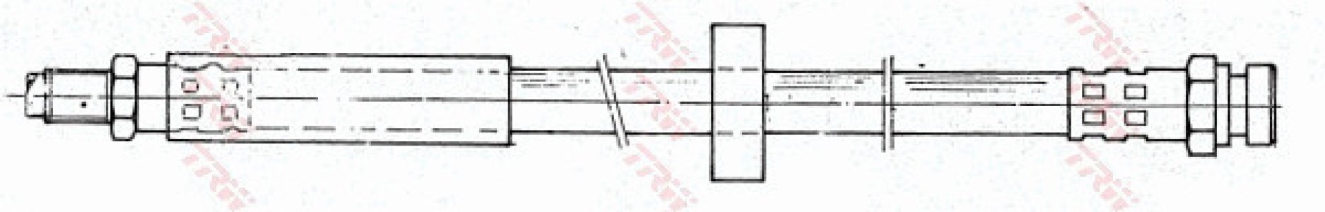 Przewód hamulcowy giętki TRW PHD334 4837076