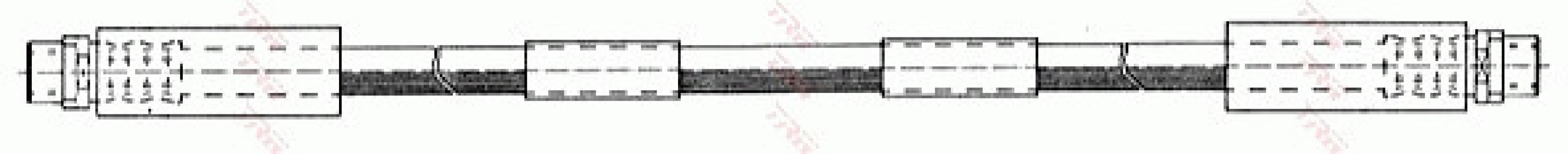 Przewód hamulcowy giętki TRW PHA295 4D0611707D