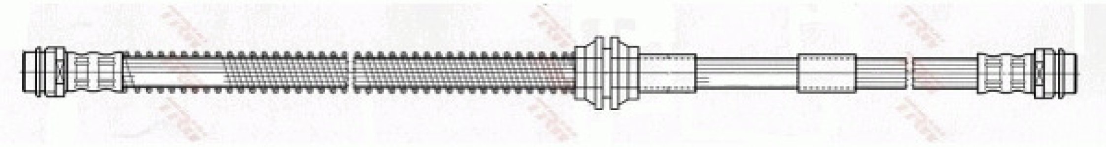 Przewód hamulcowy giętki TRW PHA426 7L0611701A