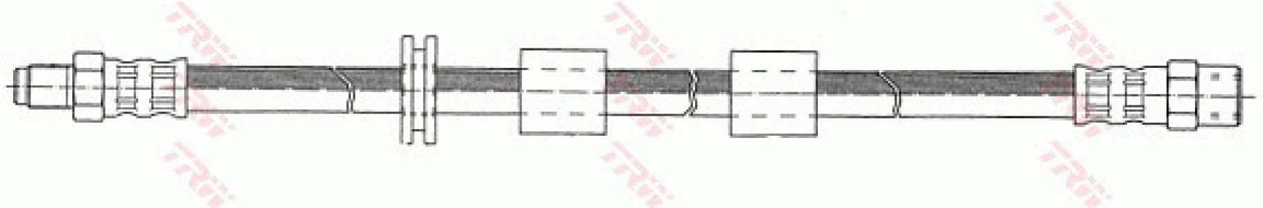 Przewód hamulcowy giętki TRW PHB101 34321156157