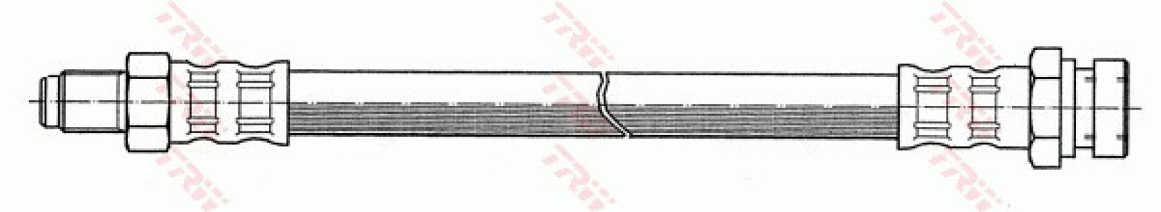 Przewód hamulcowy giętki TRW PHB165 MB238153