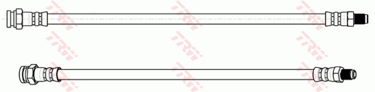 Przewód hamulcowy giętki TRW PHB166 75422063